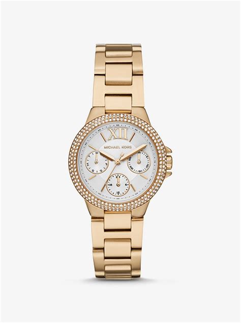 michael kors mini kerry gold tone watch|Mini Camille Gold.